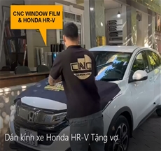 Dán kính xe Honda HR-V, 1 món quà bất ngờ tặng vợ