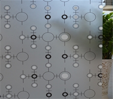 Hình ảnh thi công mẫu giấy dán kính hình phân tử K30