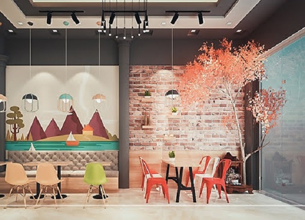  Lựa chọn giấy dán tường quán cà phê phù hợp với không gian
