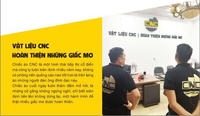 Vật liệu CNC hoàn thiện những giấc mơ