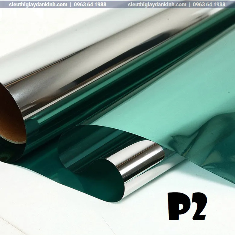 Giấy Dán Kính Chống Nắng - P2 xanh green