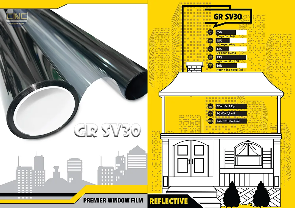 Phim Cách Nhiệt Hàn Quốc Silver 30