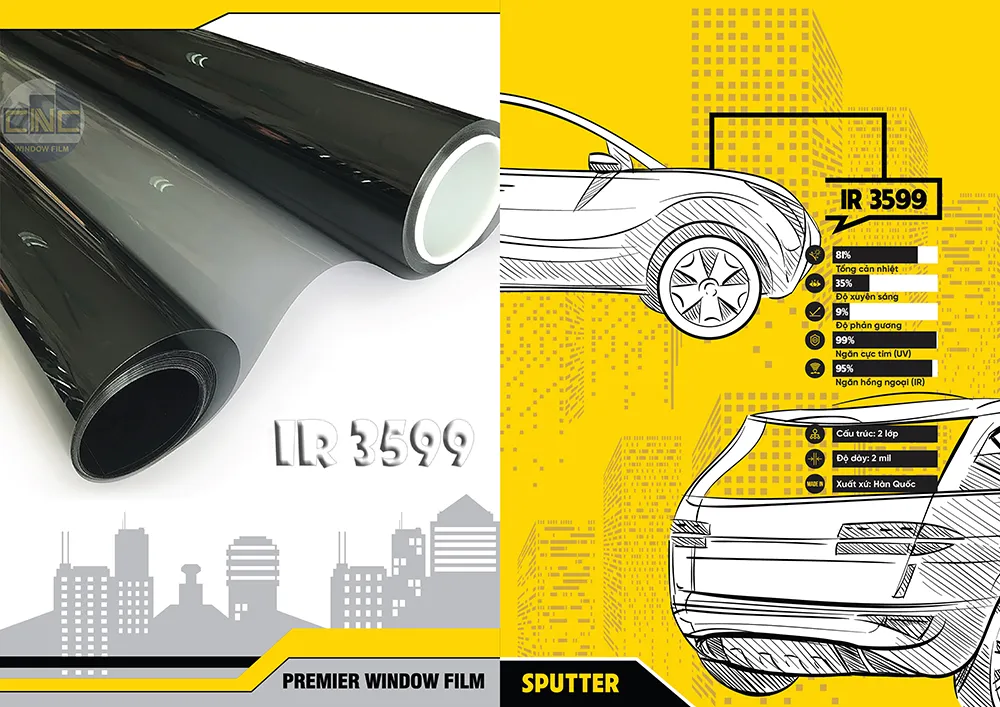 Phim cách nhiệt CNC Window Film Sputter IR3599