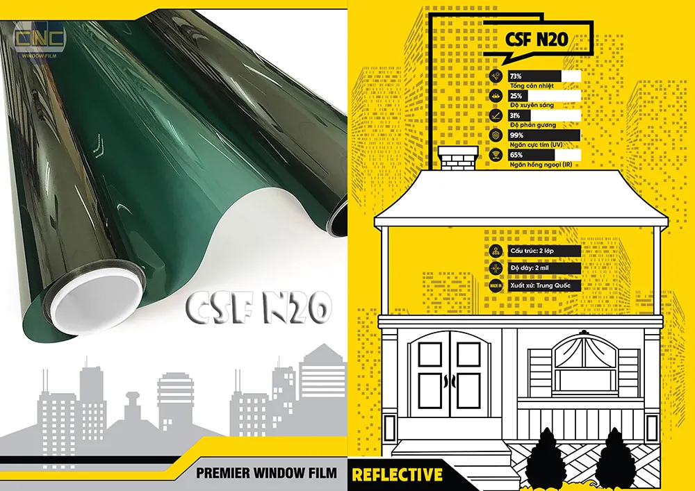 Phim cách nhiệt Reflective CSF N20