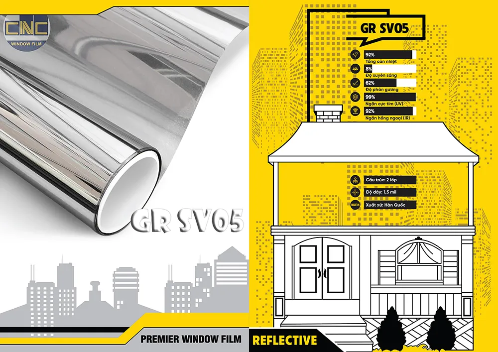 Phim Cách Nhiệt Hàn Quốc Silver 05